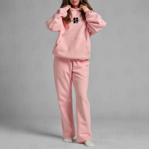 Sweat à capuche de haute qualité en molleton de coton épais, coupe oversize, style streetwear, avec logo brodé personnalisé, pour femmes, en gros - Product Image 3