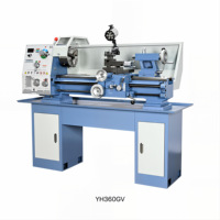 Tour manuel horizontal compact de type banc, de qualité industrielle, économique, YH360GV, multifonctionnel, pour l'usinage des métaux, machine-outil pédagogique