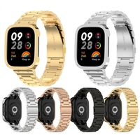 Tali Jam Tangan Mewah 20mm dari Baja Tahan Karat untuk Redmi Watch 5 4 3 Lite 3 Smart Watch Band