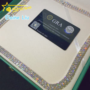 Бижутерия из серебра 925 в стиле хип-хоп VVS <span class=keywords><strong>Moissanite</strong></span> со льдом из муассанита - Product Image 2