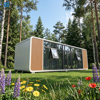 Maison Capsule Apple Moderne et Abordable de Luxe, 20 pieds, Mobile, avec Salle de Bain, Étanche et Alimentée par Panneaux Solaires