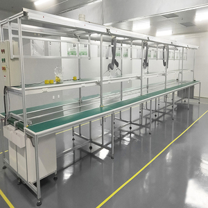 Sistema di Trasporto a Rulli Motorizzato, Linea di Assemblaggio Manuale per Robot Spazzolanti, Linea di Assemblaggio per Generatore di Ossigeno - Product Image 1