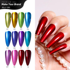 Hanyi thiết kế cao cấp UV Gel Sơn Móng Tay Chất lỏng kim loại hiệu ứng với đèn LED chai đóng gói OEM/ODM với biểu tượng tùy chỉnh - Product Image 5