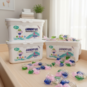 Cápsulas de Lavandería Personalizadas 5 en 1 de 8g, Ecológicas, Hipoalergénicas, Limpieza Profunda, Eliminador de Manchas, Caja de 50 Unidades, OEM/ODM Disponible - Product Image 1