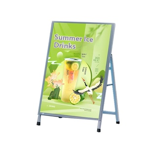 Venta al por mayor de fábrica, caja de luz LED, carga móvil Vertical, marco de aluminio, póster, tarjeta de exposición luminosa, cartelera publicitaria - Product Image 1