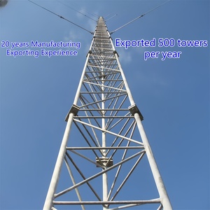 <span class=keywords><strong>Torre</strong></span> de Telecomunicaciones de Acero Galvanizado de 60 m con Cables de Soporte Triangulares para Microondas y Telefonía Celular - Product Image 6