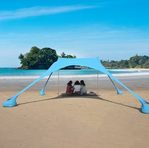 Tenda di protezione UV portatile del baldacchino della spiaggia di alta qualità & riparo antivento della tenda della spiaggia perfetto per l'esterno - Product Image 1