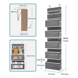 New Storage Organization Wall Mount Over the Door Clear Window Hanging Pocket Organizer - Product Image 6