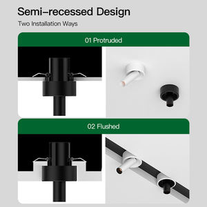 XRZLux 현대 실내 조정 가능한 매입 형 LED 천장 스포트라이트 알루미늄 벽 와셔 눈부심 방지 신축성 CRI 97 25 빔 - Product Image 4