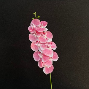 ดอกกล้วยไม้ปลอม38นิ้วสำหรับตกแต่งงานแต่งสำนักงานที่บ้านกล้วยไม้สัมผัสได้จริง (ไม่ใช่ผ้าไหม) - Product Image 5