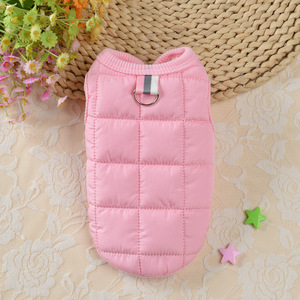 Chaleco Acolchado para Perros, Abrigo <span class=keywords><strong>de</strong></span> Invierno para Mascotas, Cuello Alto con Botones, Chaqueta Acolchada Cálida - Product Image 6