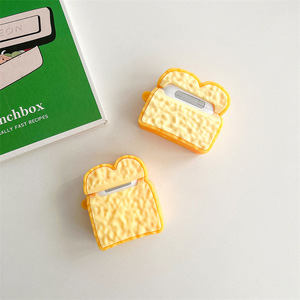 <span class=keywords><strong>เคส</strong></span>หูฟังไร้สายกันกระแทกสำหรับ airpod <span class=keywords><strong>Pro</strong></span> airpod 4ซิลิโคนป้องกันการสูญหายดีไซน์ขนมปังปิ้ง - Product Image 5