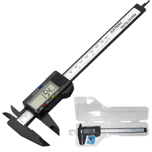 Ditron Carbon Fiber Composites 0-150mm 6 Inch Digital Vernier Electronic Rulers Plastic Digital Caliper