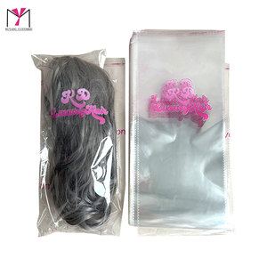 RD Luxury Hair Custom Clear Opp Bag For Wig Heat Seal <b>Packaging</b> <b>Printed</b> Logo Fashion Accessories Disposable - Product Image 6