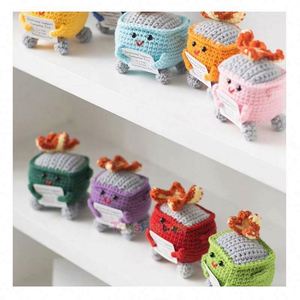 Animaux en peluche miniatures tricotés doux personnalisés, dinosaures en gros, jouets en crochet faits à la main pour bébés EN-71 - Product Image 6