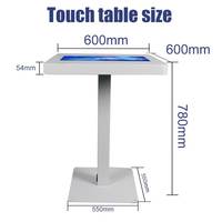 Table tactile interactive intelligente de 21,5 pouces avec écran LCD et système Android pour la publicité