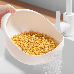 रसोई के नाले पानी को धोने की टोकरी के साथ साफ करने के लिए साइड लैडर के साथ छोटे कोलैंडर पानी - Product Image 3