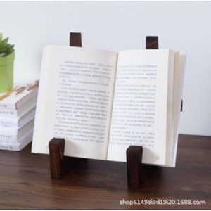 Cross-border wooden kitchen recipe rack, record player rack, home <b>tablet</b> reading pine <b>stand</b>, book display rack - Product Image 1