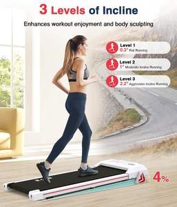 Mini tapis roulant de bureau portable incliné à <span class=keywords><strong>3</strong></span> niveaux Tapis roulant électrique blanc Affichage LED Moteur Drive SmallHot Sale - Product Image 3