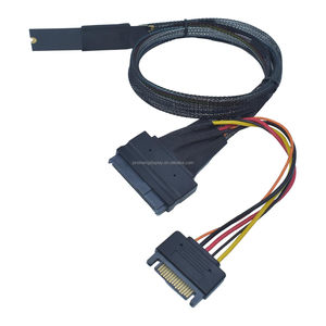 Adaptador PCIe 5,0 M.2 a U.2 1,6 pies (50cm) Cable NVMe SSD con salida izquierda de 15 pines Material de cobre Accesorios de computadora en stock - Product Image 5