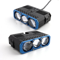 Projecteur LED de calandre de voiture à triple lentille haute puissance super lumineux, phare de conduite, feux de route, lumière auxiliaire tout-terrain