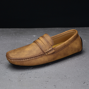 Nouveau été décontracté respirant PU velours cuir chaussures plates mocassins respirant imperméable <span class=keywords><strong>bateau</strong></span> chaussures avec semelle intérieure EVA fermeture à enfiler - Product Image 3