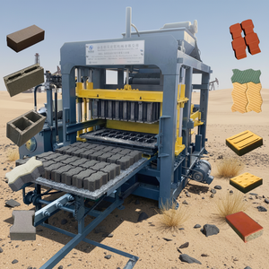 מכונת ייצור לבנים אוטומטית QT5-15 לייצור 10,000 יחידות ליום, מכונת ייצור בלוקים אוטומטית לחלוטין, מכונת לבנים משולבות אוטומטית לחלוטין - Product Image 1
