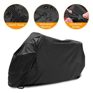 Housse de moto imperméable anti-UV avec trous de verrouillage, pour intérieur et extérieur, accessoires de rangement pour scooter - Product Image 3