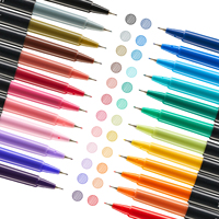 Promotionnel pas cher dessin marqueur stylo 16 couleurs feutre stylo aquarelle stylo ensemble fournitures de papeterie