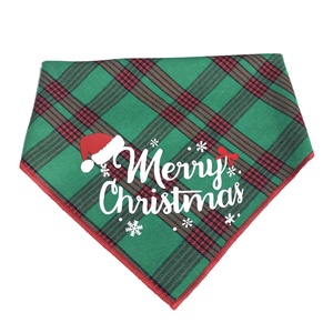 <span class=keywords><strong>Bandana</strong></span> Natalizia per Cani, Bandane a Quadri con Etichetta Personalizzata, Accessori per Cani, Prodotto per Animali Domestici, Sciarpa in Cotone per Gatti, Bavaglini di Lusso in Tweed per Cani - Product Image 4