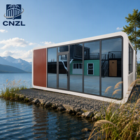 Maison Capsule Préfabriquée 20ft 40ft, Cabine Portable Apple, Pod de Bureau Mobile, Hôtel Extérieur