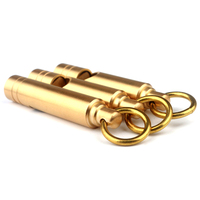 Classical Brass Mini Gift Whistle for Survival