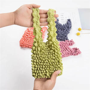 Bolsa de Compras Reutilizable de Chifón con Patrón de Letras, Plegable, de Gran Capacidad y Ecológica - Product Image 3