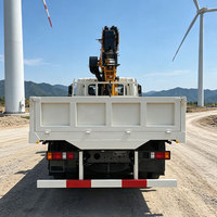 Grue montée sur camion de marque JIUBANG de 12 tonnes, flèche télescopique hydraulique, rotation à 360 degrés, hauteur de levage de 21 m, moteur, boîte de vitesses, pompe