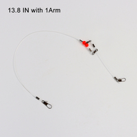 Fil de pêche en nylon 12 pièces/sac Leader plates-formes Trace avec émerillons boutons-pression perles bras leurres de pêche accessoires de matériel