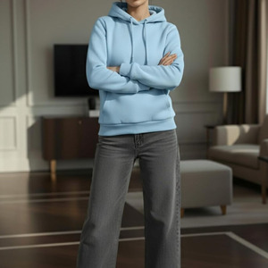 Sudadera con Capucha Casual de Invierno para Mujer, de Alta Calidad, 100% Algodón, Transpirable, Ecológica, Superventas - Product Image 3