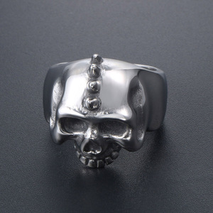 Skull <b>Ring</b> <b>Titanium</b> Steel Men's Punk Rock Jewelry Gift SA621 - Product Image 4