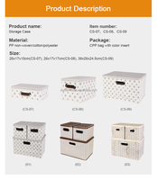 Grands paniers de rangement Bacs avec couvercles en plastique Accueil Placard Organisateurs Cubes pour vêtements Jouets Couverture-Empilable et robuste
