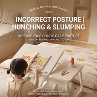 Bureau d'ordinateur portable pliable avec pieds pliables pour gagner de la place, pour étudiants et adultes à domicile - Solution de poste de travail efficace