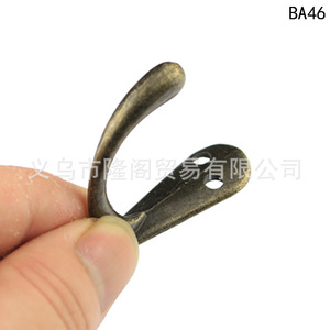 <b>Antique</b> Style Zinc Alloy <b>Wardrobe</b> Hook 36mm Wall Mount BA46 Small Hook - Product Image 3