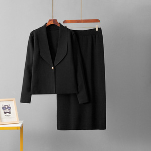 Conjunto de Dos Piezas Elegante Pretty Steps 2026 para Otoño e Invierno, <span class=keywords><strong>Blazer</strong></span> de Punto y Falda Ajustada Sexy - Product Image 5