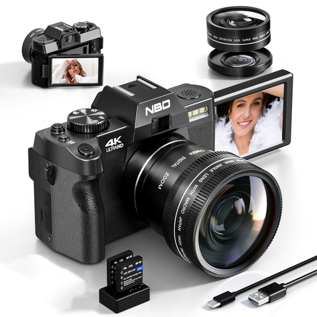 NBD Factory Price 16x Zoom 4k Camcorder Vision Rechargeable Special Photography Wholesale Children Birthday Gift Camera