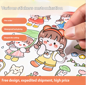 Autocollants découpés Kawaii pour filles, imperméables, pour journal, scrapbooking, décoration, autocollants décoratifs pour agenda, feuilles d'autocollants DIY - Product Image 1