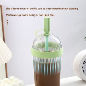 New 540Ml <b>Large</b> Capacity As <b>Cup</b> With Straw Portable Outdoor Water Bottle for Coffee Milk <b>Tea</b> Cute Design Camping & Tour - Product Image 5