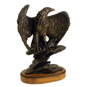 Statue d'aigle en bronze de grande sculpture animale extérieure chinoise en vente