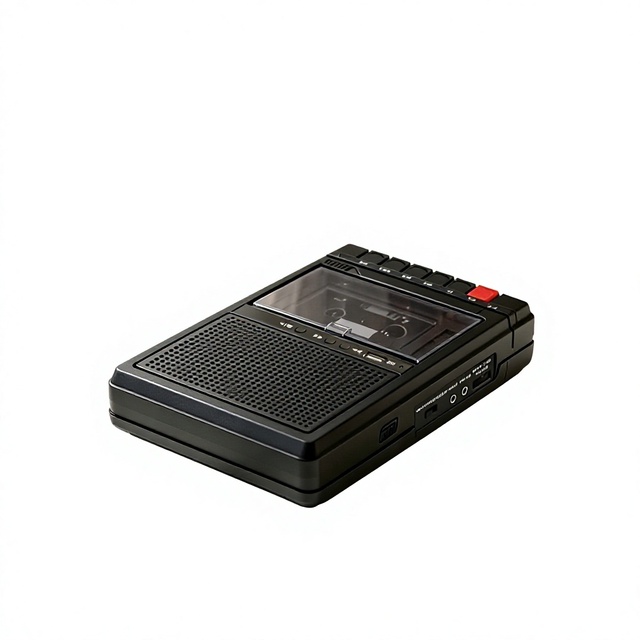 Cross-border Portable Cassette Player USB 3.5mm Auto Reverse Retro Cassette Deck Handheld Boombox Tape Playback Transcription