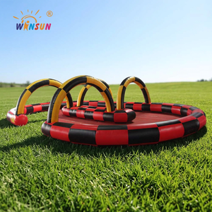 Pista de Autos Inflables WINSUN para Niños y Adultos, Diversión al Aire Libre, Certificación CE, PVC Impermeable, Diseño Personalizado, Equipo de Juegos - Product Image 1