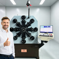 Machine de formage de fils sans came à 11 axes pour ressorts de soutien et courroies en maille