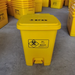 ถังขยะสีเหลืองแบบเหยียบ ขนาด 15L 20L 30L 40L 50L 60L สำหรับกำจัดขยะทางการแพทย์ ใช้ภายในอาคาร รูปทรงสี่เหลี่ยม - Product Image 4
