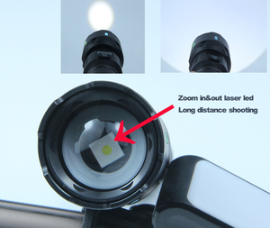 Supwer điện <span class=keywords><strong>2025</strong></span> sạc LED <span class=keywords><strong>Torch</strong></span> 15 Wát 1000 lumens trắng Laser Hợp kim nhôm cơ thể với hiển thị kỹ thuật số USB sạc - Product Image 3